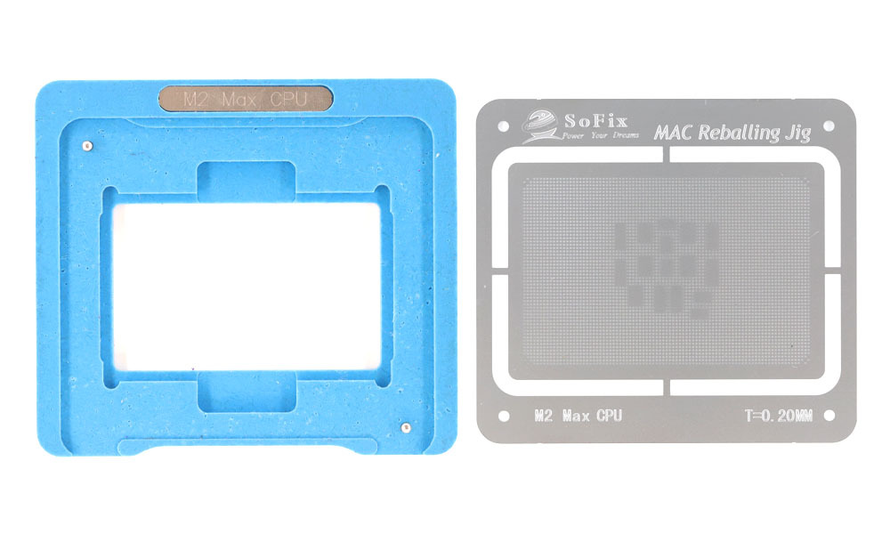 Inter / M1 / M2 / M3 / M4 CPU Reballing Jig with Stencil ,2013-2024 CPU BGA Reballing Kit