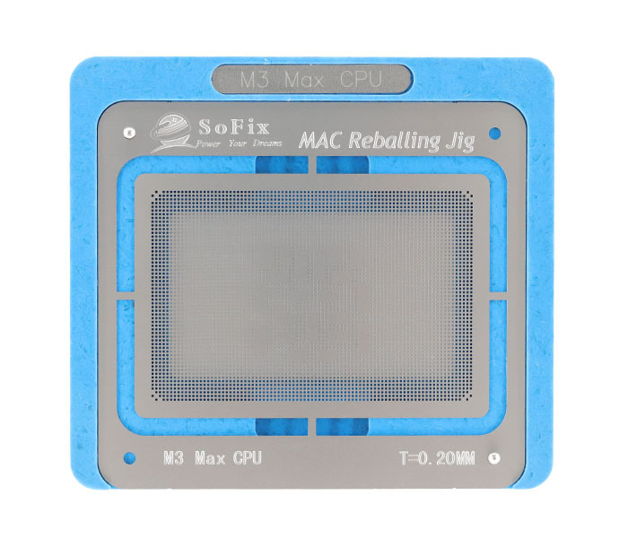 Inter / M1 / M2 / M3 / M4 CPU Reballing Jig with Stencil ,2013-2024 CPU BGA Reballing Kit