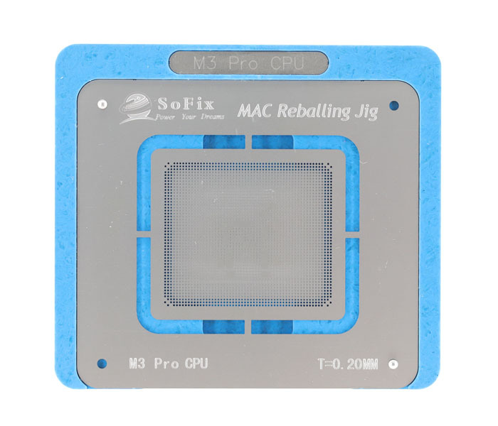 Inter / M1 / M2 / M3 / M4 CPU Reballing Jig with Stencil ,2013-2024 CPU BGA Reballing Kit