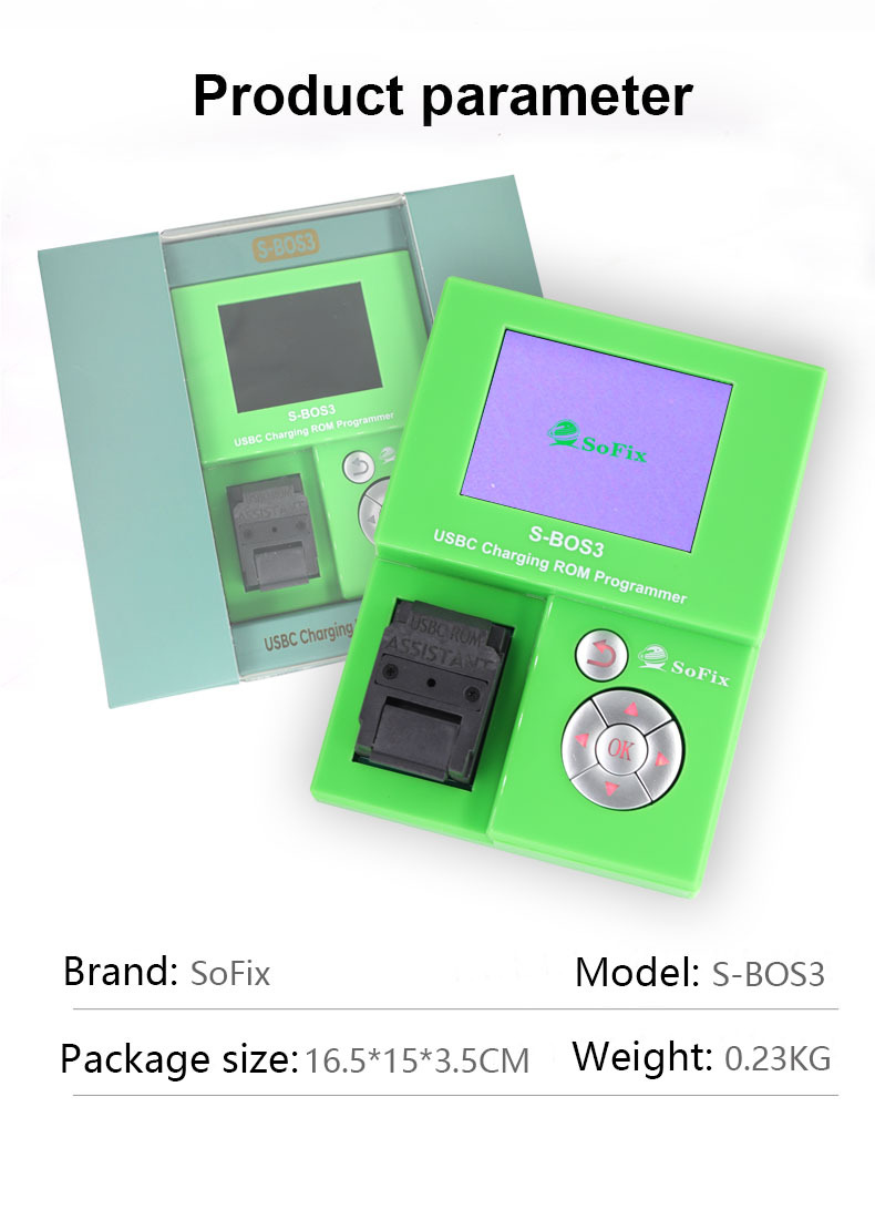 S-BOS3 USB_C Charging CD chip ROM Programmer
