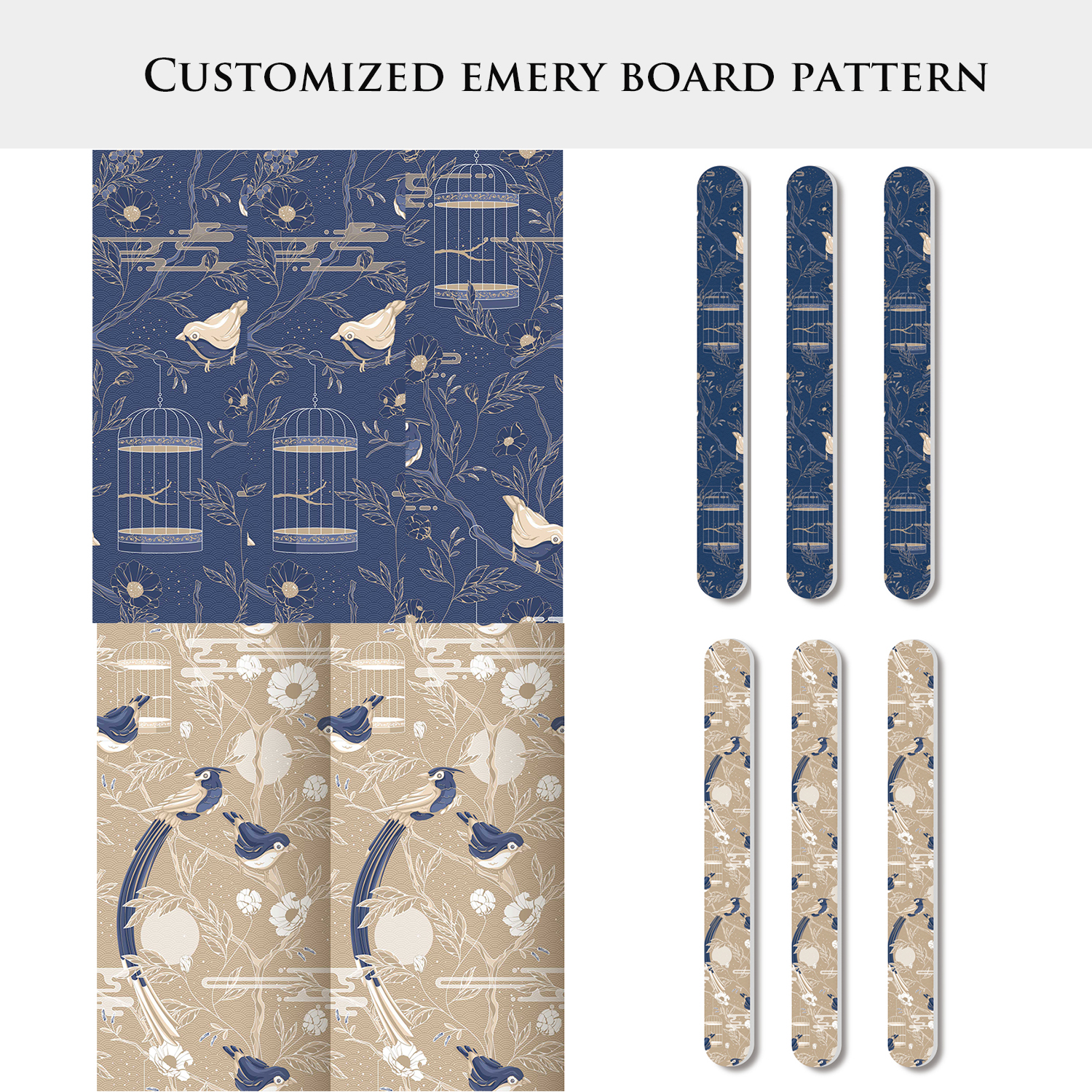 customized emery boards patterns