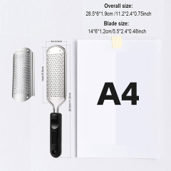 Professional Stainless Steel Foot Foot File with 1 pcs Smaller Holes Replacement Blade