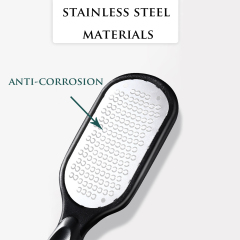 Stainless Steel Foot File Pedicure with Collecting Cover Remove Hard Skin