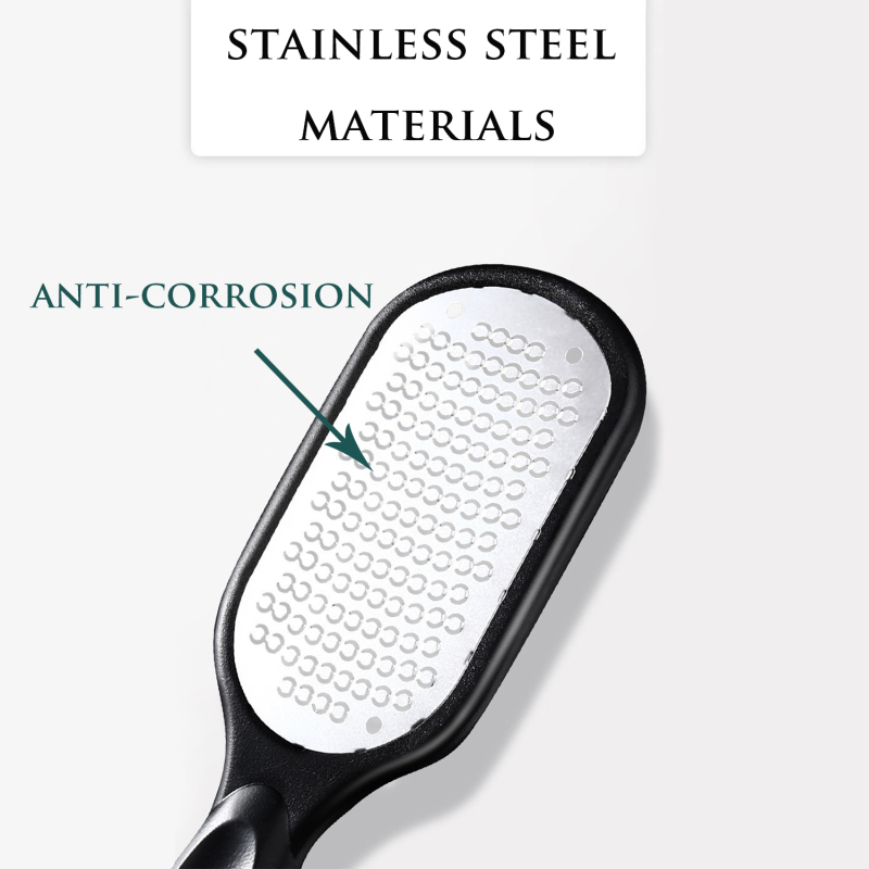 Stainless Steel Foot File Pedicure with Collecting Cover Remove Hard Skin