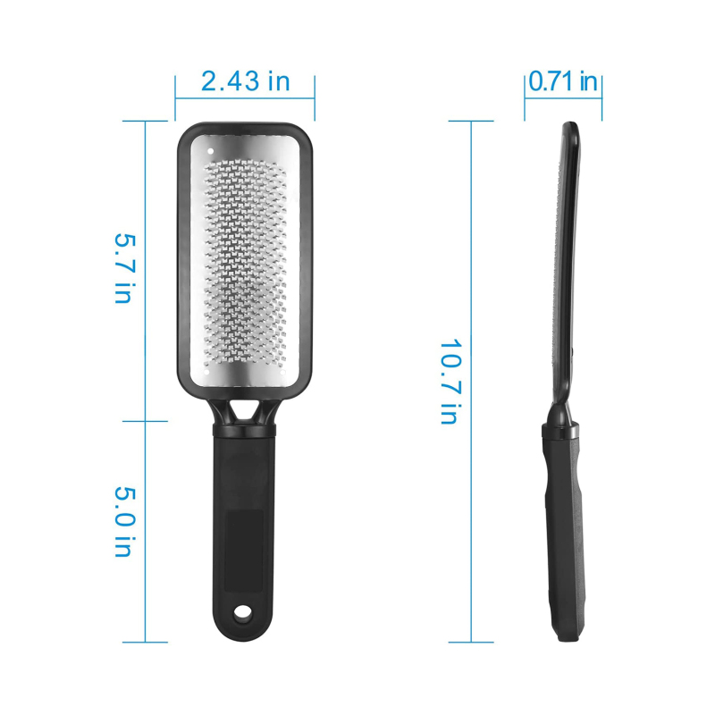 Professional Foot Care Pedicure Stainless Steel File to Remove Hard Skin Can Be Used On Both Dry and Wet Feet