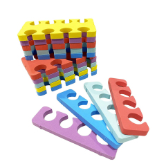 Soft Pedicure Nail Beauty Tools EVA Foam Toe Separators With 5 Toes For Nail Polish