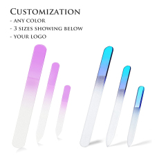 3 kinds of Glass Nail File, Fingernail Files for Natural Nail Double Sided Corrosion Glass Filer Professional Manicure Nail Tool