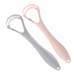Tongue Scraper Reduce Bad Breath Maintains Oral Care 100% BPA Free Metal Tongue Cleaner for Adults and Kids,