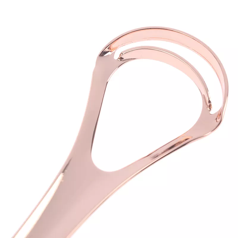 Tongue Scraper Reduce Bad Breath Maintains Oral Care 100% BPA Free Metal Tongue Cleaner for Adults and Kids,