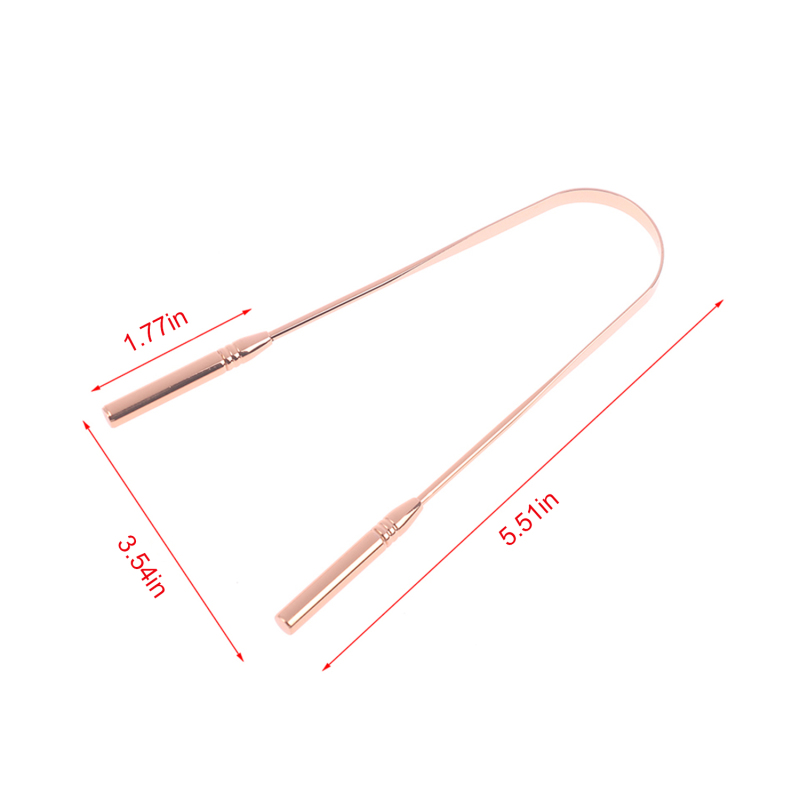 Tongue Scraper Reduce Bad Breath Maintains Oral Care 100% BPA Free Metal Tongue Cleaner for Adults and Kids