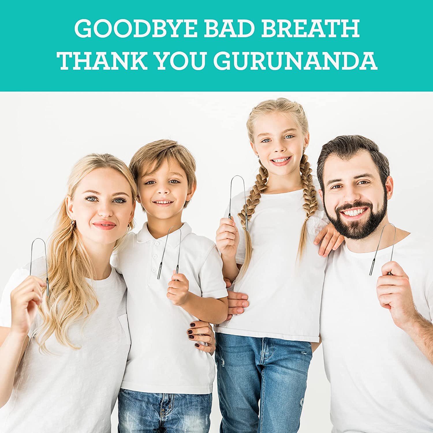Tongue Scraper Reduce Bad Breath Maintains Oral Care 100% BPA Free Metal Tongue Cleaner for Adults and Kids