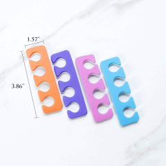 Soft Pedicure Nail Beauty Tools EVA Foam Toe Separators With 5 Toes For Nail Polish