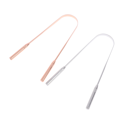 Tongue Scraper Reduce Bad Breath Maintains Oral Care 100% BPA Free Metal Tongue Cleaner for Adults and Kids