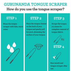 Tongue Scraper Reduce Bad Breath Maintains Oral Care 100% BPA Free Metal Tongue Cleaner for Adults and Kids