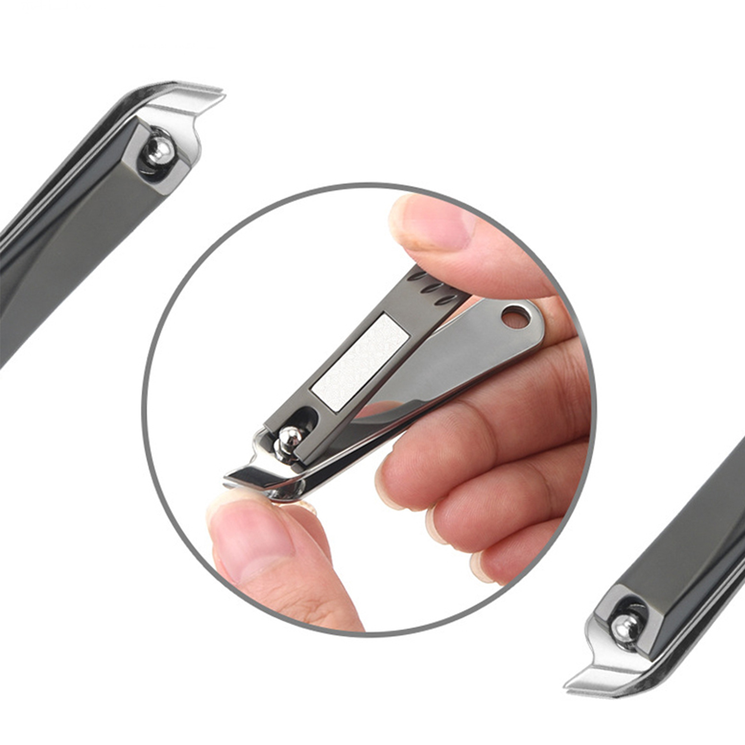 High Quality Nail clipper with Build-in Nail File, Durable Sharp Fingernail Clipper and Toenail Clipper