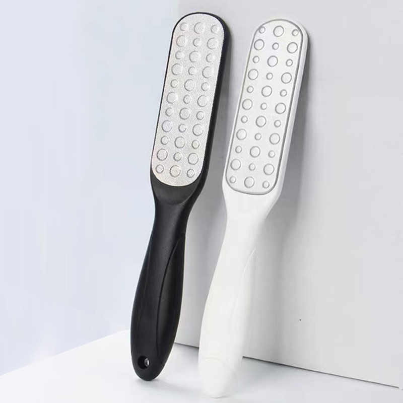 Foot File Callus Remover for Dead Skin, Double Side Metal Foot File Stainless Steel Pedicure Foot Rasp Foot Scraper to Remove Hard Skin Cracked Heel