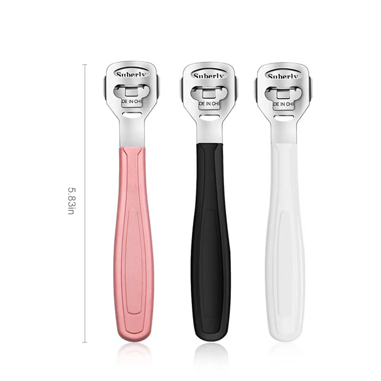Foot Care Pedicure Callus Shaver Hard Skin Remover Plastic Handle 10 Blades