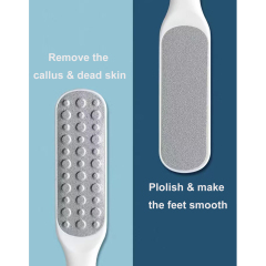 Foot File Callus Remover for Dead Skin, Double Side Metal Foot File Stainless Steel Pedicure Foot Rasp Foot Scraper to Remove Hard Skin Cracked Heel