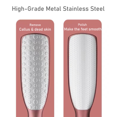Dual Sided Pedicure Foot File Hard Dead Skin Scraper Steel Cuticle Trimmers Foot Care Callus Remover