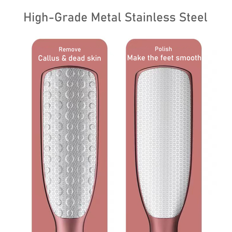 Dual Sided Pedicure Foot File Hard Dead Skin Scraper Steel Cuticle Trimmers Foot Care Callus Remover