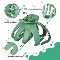 octopus Hair Claw Clips, Big Hair Clips for Thin Thick Hair, Strong Hold Jaw Clip, Decorative Matte Claw Clips, Nonslip Hair Clamps, Hair Styling Accessories for Girls Women