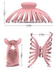 4 PK Nonslip Large Hair Claw Clips for Thick and Thin Hair,Strong Hold Big Hair Clips Fashion Hair Styling Accessories Christmas Gifts for Women Girls