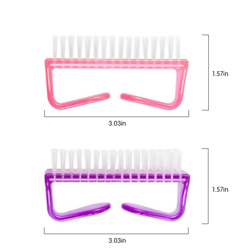 Handle Grip Nail Brush, Fingernail Scrub Cleaning Brushes for Toes and Nails Cleaner, Pedicure Brushes