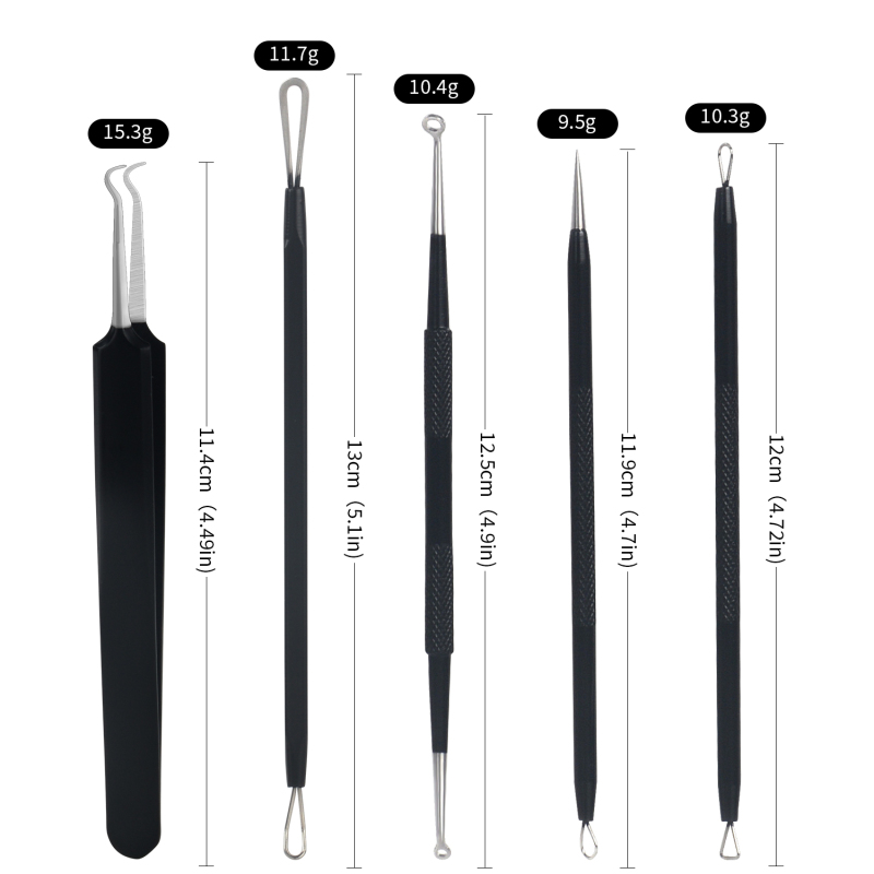 Stainless Steel Blackhead Remover Tool, Blackhead Extractor tool for Face, Extractor Tool for Comedone Zit Acne Whitehead Blemish