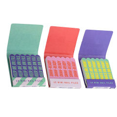 Customized Color Pattern Mini Nail File Professional Double Sided Emery Board Matchbox Manicure Pedicure Tool