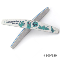 Custome Festival Nail File Emery Board Manicure Pedicure Art Tool Double-Sided Nail File Set