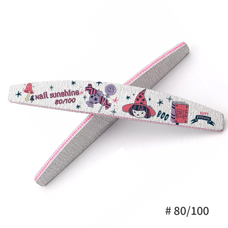 Custome Festival Nail File Emery Board Manicure Pedicure Art Tool Double-Sided Nail File Set