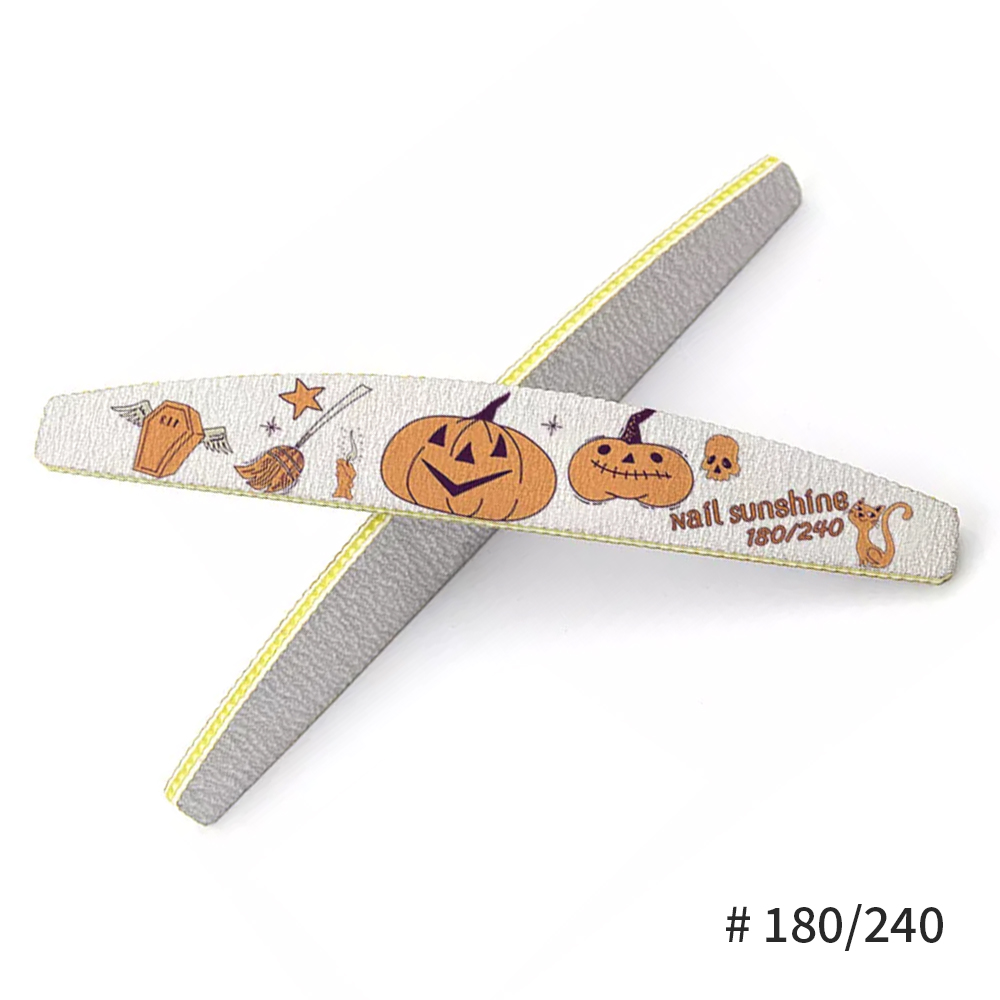 Custome Festival Nail File Emery Board Manicure Pedicure Art Tool Double-Sided Nail File Set