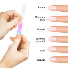 Glass Nail and Foot File Manicure Pedicure Set Rasp Dead Skin Remover Calluses Corn Coarse Hard Skin Remover Foot Scrubber