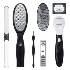 7 in 1 Pedicure Kit Professional Pedicure Tools Set Foot Care Scrubber Stainless Steel Pedicure Supplies Foot File Scraper Rasp Dead Skin Shaver Callus Remover