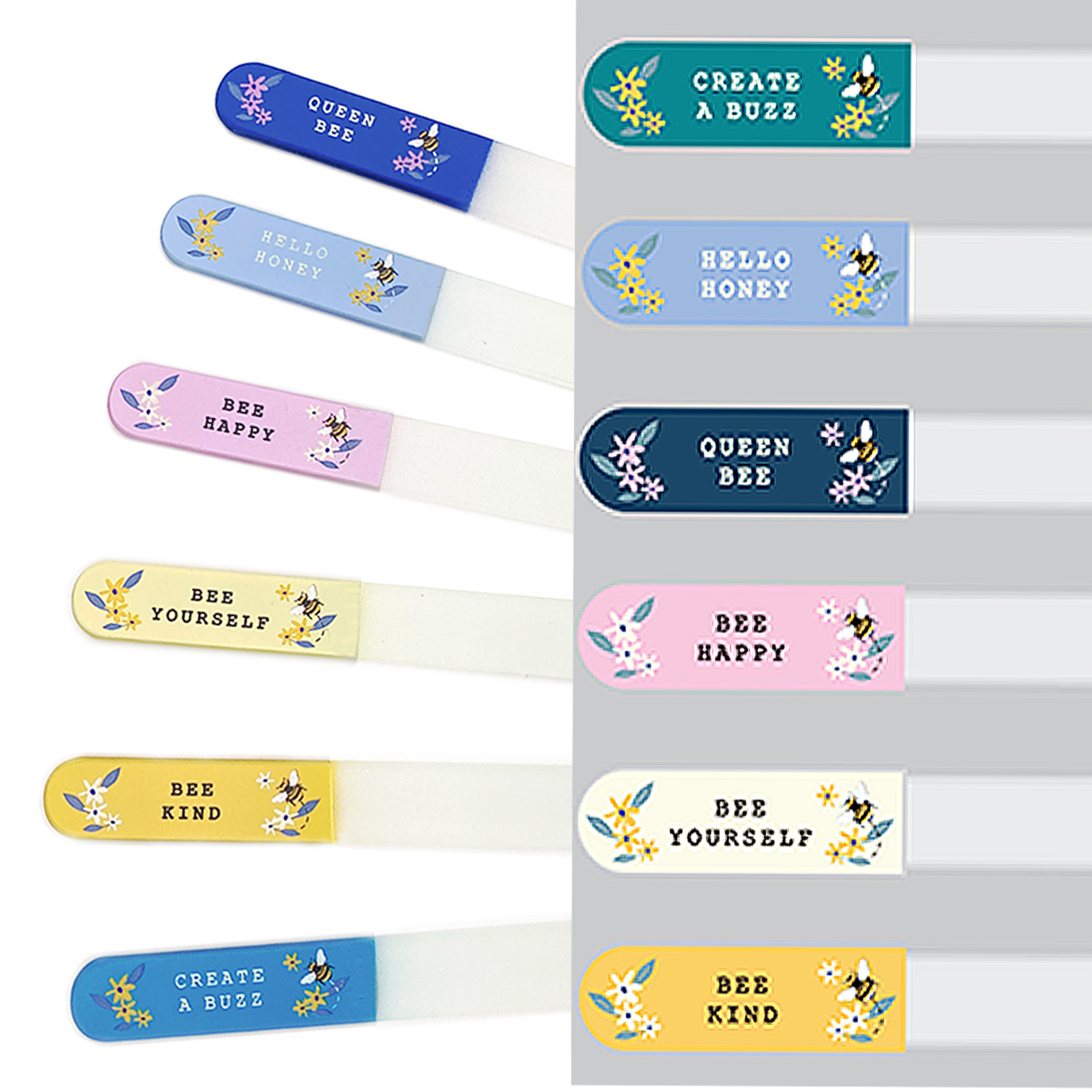 Custome Glass Nail File Printing Pattern Nial File with Case