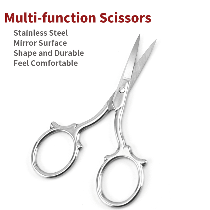 Facial Hair Small Grooming Scissors - Eyebrow, Nose Hair, Mustache, Beard, Eyelashes