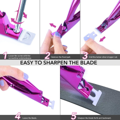 Stainless Steel Artificial Acrylic Fake False Nail Tip Clipper