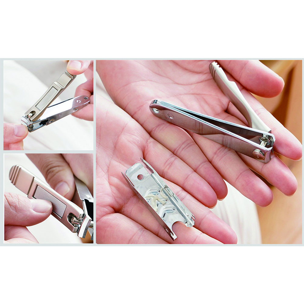 Nail Clippers Stainless Steel Fingernail & Toenail Cutter