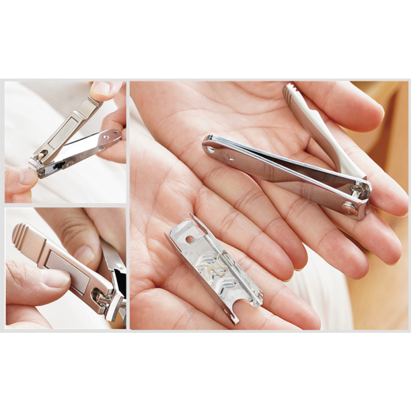 Nail Clippers Stainless Steel Fingernail & Toenail Cutter