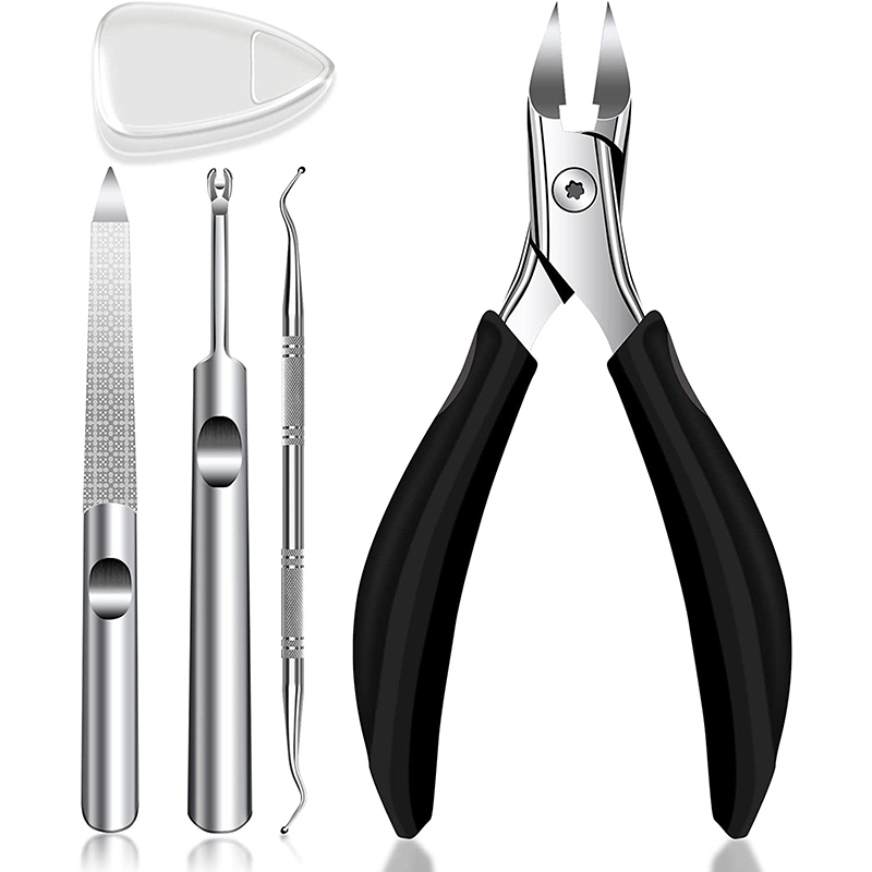 Professional Toenail Clippers 6Pcs Kit for Seniors Men Adult Thick Nails