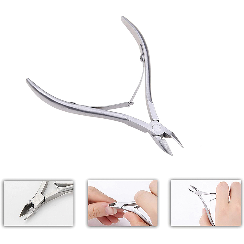 Professional Stainless Steel Nail Cuticle Nipper And Metal Pusher