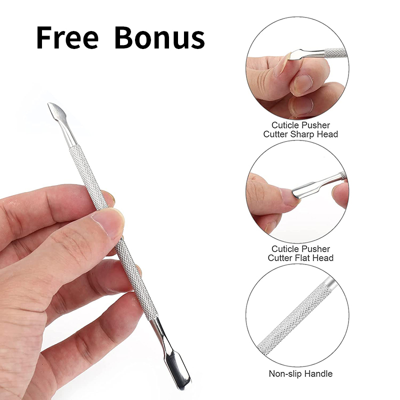Cuticle Clippers with Cuticle Pushers Set