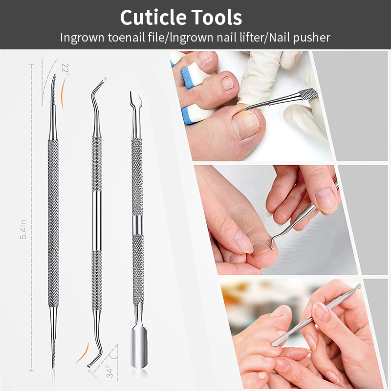 Professional 6 PCS Pedicure Tools Set Wide Jaw Opening Nail Clippers Set