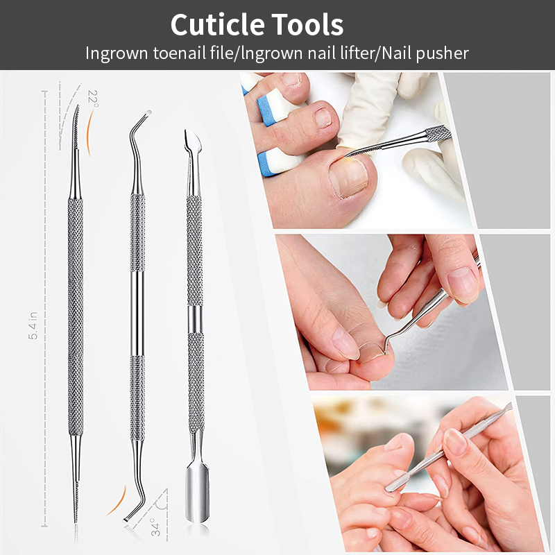 Professional 6 PCS Pedicure Tools Set Wide Jaw Opening Nail Clippers Set