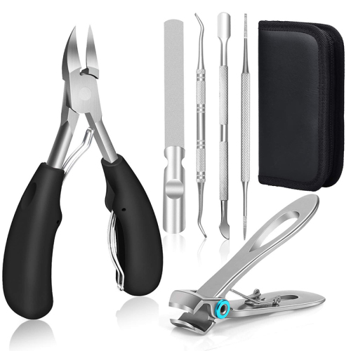 Professional 6 PCS Pedicure Tools Set Wide Jaw Opening Nail Clippers Set