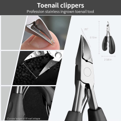 Professional 6 PCS Pedicure Tools Set Wide Jaw Opening Nail Clippers Set