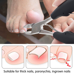 Stainless Steel Sharp Pedicure Toe Nail Clippers