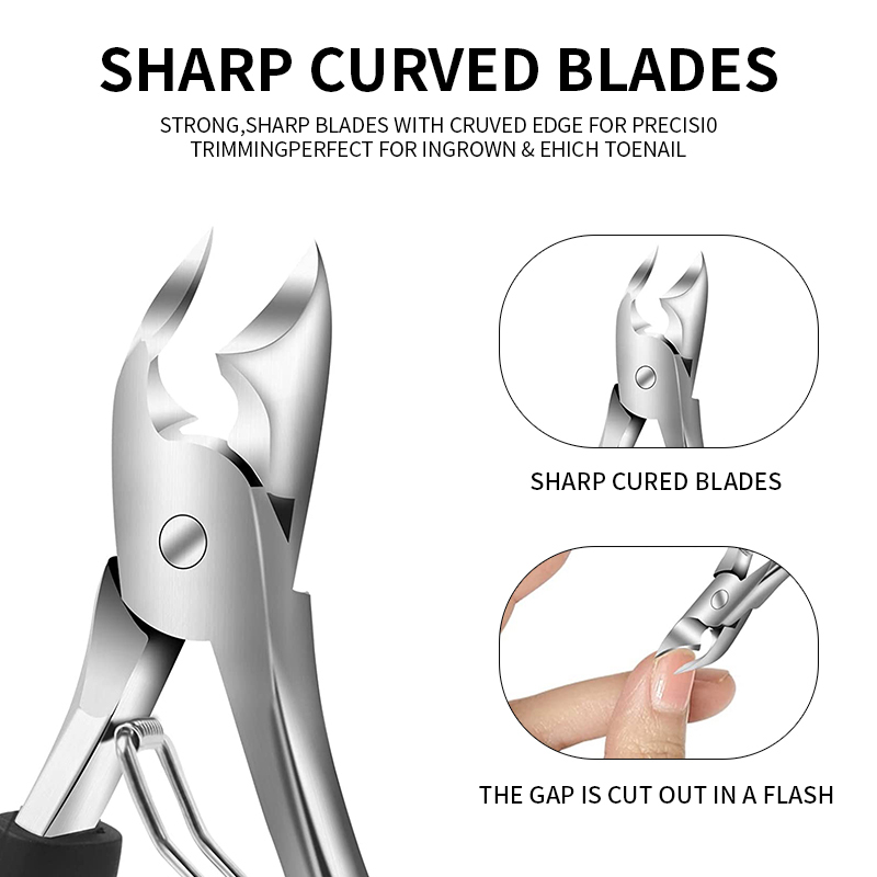 Stainless Steel Sharp Pedicure Toe Nail Clippers