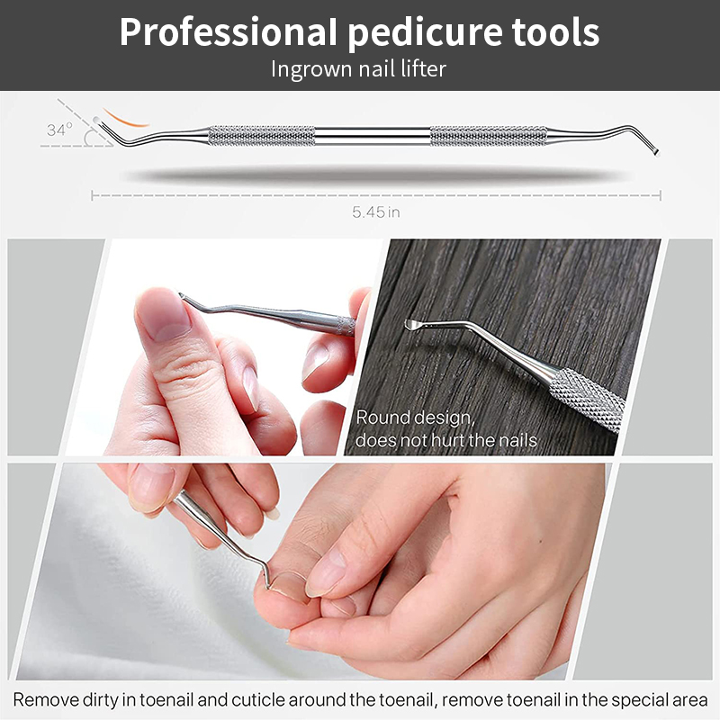 Professional 6 PCS Pedicure Tools Set Wide Jaw Opening Nail Clippers Set