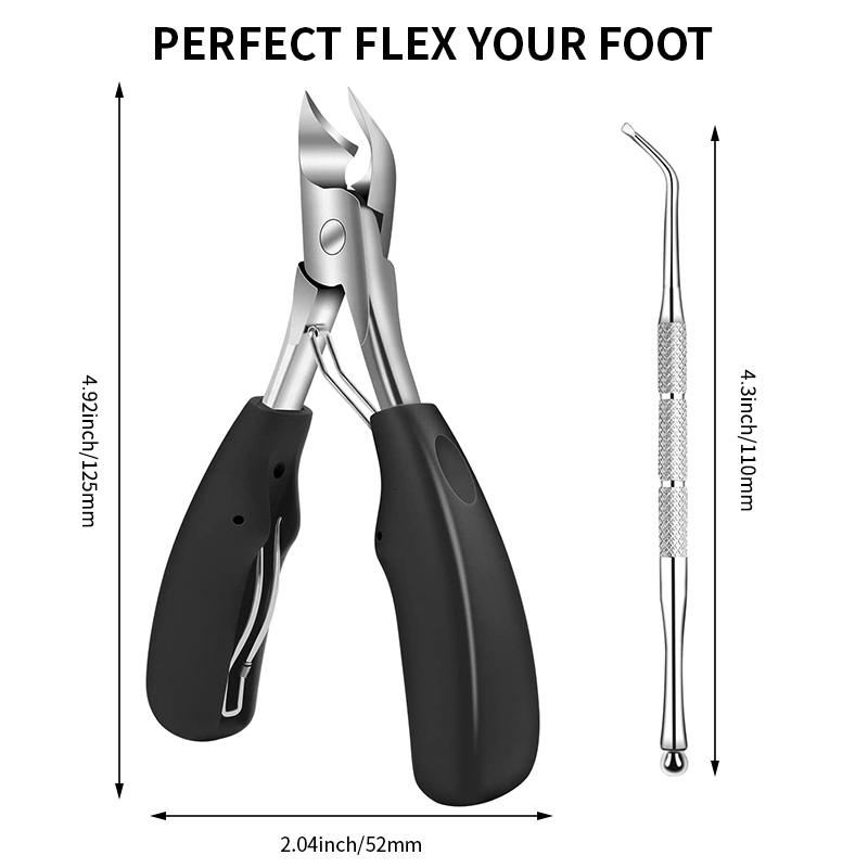 Stainless Steel Sharp Pedicure Toe Nail Clippers
